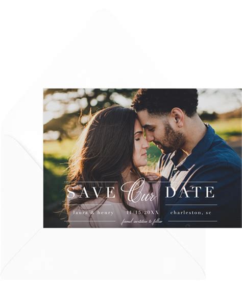 The Marrying Type Save The Dates In White Greenvelope