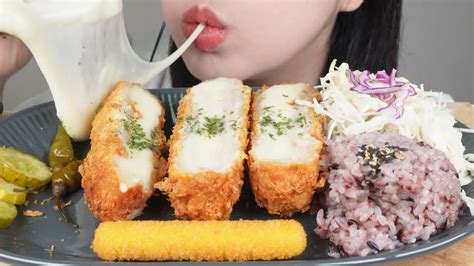 Cheese Pork Cutlet Asmr Mukbang Youtube