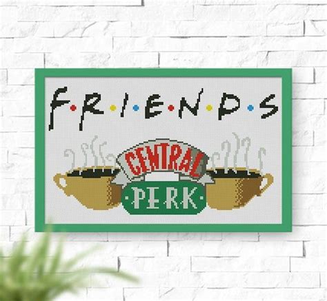 Buy 2 Get 1 Free Friends Central Perk Cross Stitch Pattern Etsy