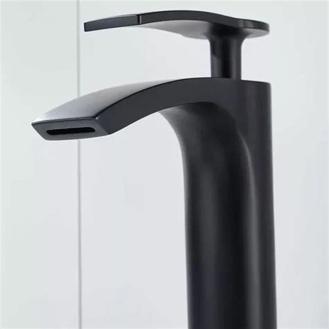 Llave Grifo Monomando Lavabo Ovalin Ba O Negro Mate Gami En Venta En