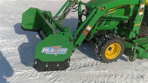 Watch An Hla Snow Pusher In Action On A John Deere R Michigan