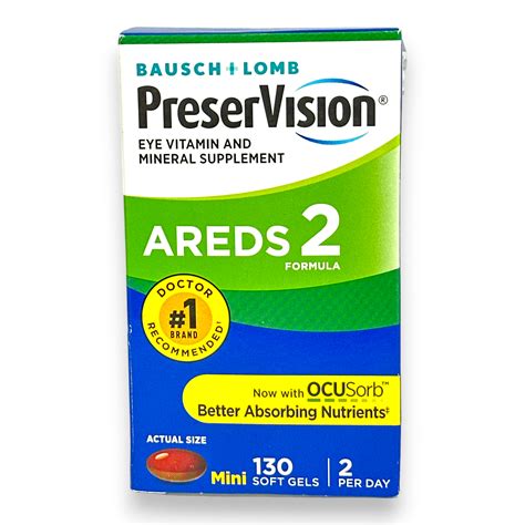 Bausch Lomb Preservision Areds Eye Vitamin And Mineral Supplement