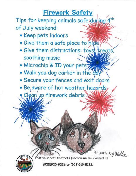 Firework Safety Pet Tips - Fort Yuma Quechan Indian Tribe