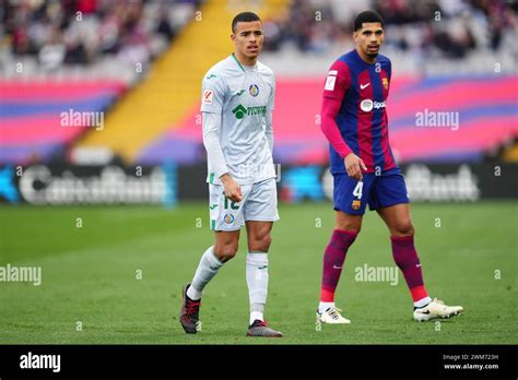 Barcelona Spanien Februar Mason Greenwood Von Getafe Cf Und