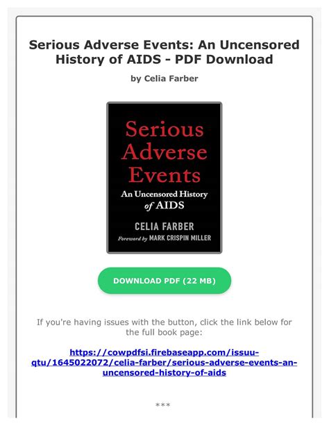 Ebook_Serious_Adverse_Events_An_Uncensored_History_of_AIDSPDF Serious ...
