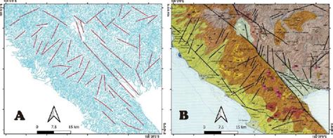 lineament mapping  drainage   geological structures