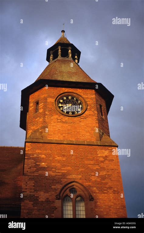 Sandbach Town Hall Clock Stock Photo - Alamy