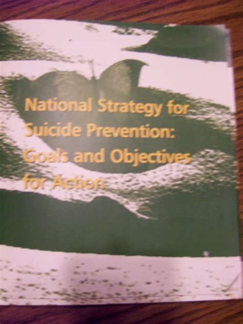 National Strategy For Suicide Prevention Goals And Objectives For