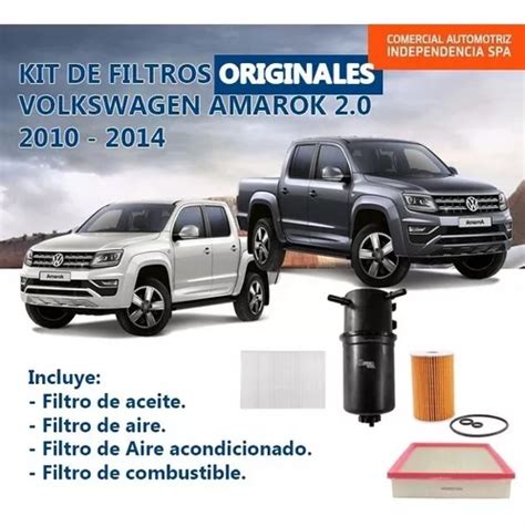 Kit Filtros Originales Volkswagen Amarok Cuotas Sin Inter S