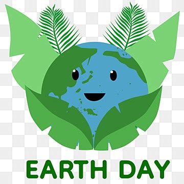 Cute Earth Day Clipart Transparent PNG Hd, Earth Day Green Cute Earth ...