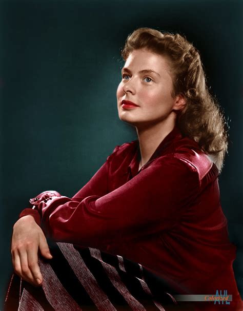 Colors For A Bygone Era Ingrid Bergman 1946