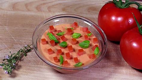 Mousse De Tomates Au Basilic Youtube