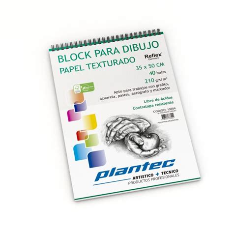 Block P Dibujo C Espiral Superior Texturado 210g X40h PLANTEC