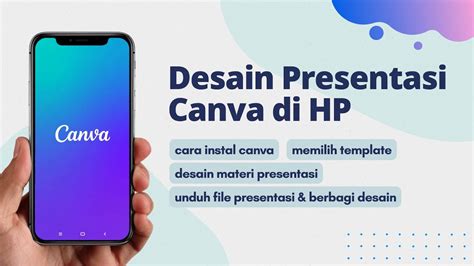 Membuat Materi Presentasi Di HP Menggunakan Canva YouTube