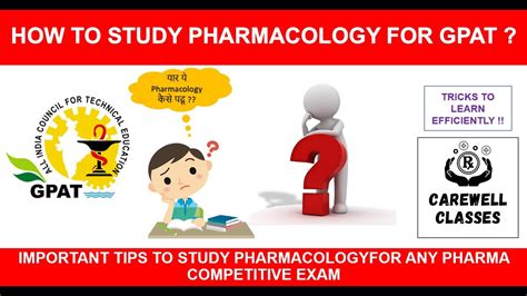 How To Study Pharmacology For GPAT Tricks And Tips For GPAT