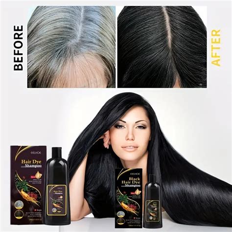 Eelhoe Hair Dye Shampoo Ml Oz Black Just Beauty Products Inc