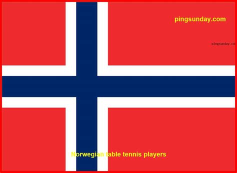 Norway national table tennis players - PingSunday