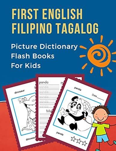 First English Filipino Tagalog Picture Dictionary Flash Books For Kids