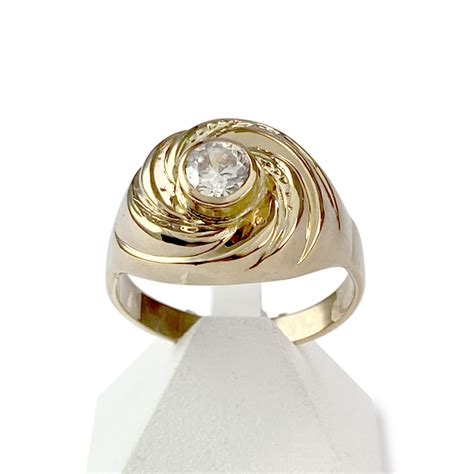 Bague D Occasion Or Jaune Et Rhodi Zirconia Maty