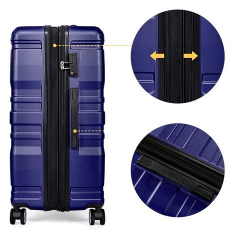 Valise Rigide Abs Avec Serrure Tsa Roue Pivotante Extensible