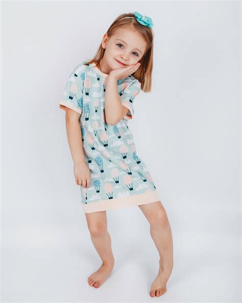 Girls Nightshirt Sewing Pattern Pdf Girls Pattern Etsy México