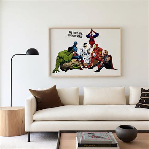 Jesus And Superheroes And That S How I Saved The World Poster