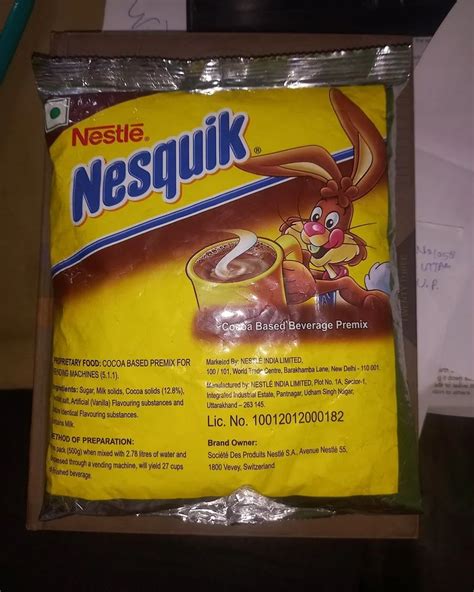 Nestle Chock Milk Nesquik Hot Chocolate, 1 litre, Packaging Type ...