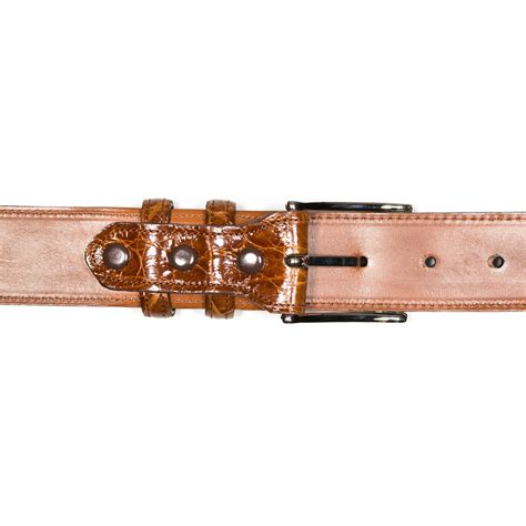 Belt In Cognac Alligator Heritage Boot