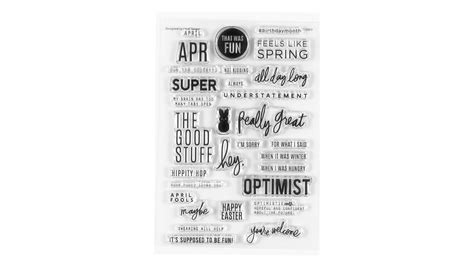 Stamp Set April Captions Heidi Swapp Shop