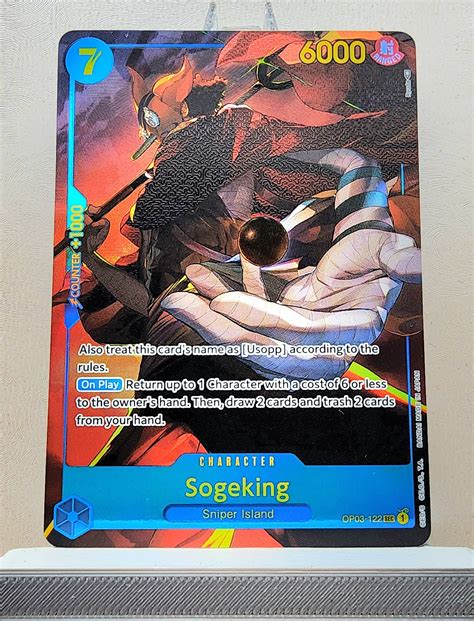 One Piece English! 1x Sogeking Alternate Art (OP03-122 - Secret Rare