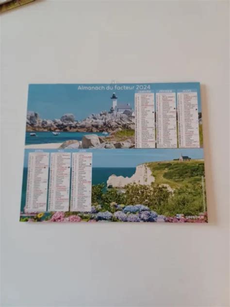 CALENDRIER DE LA Poste Almanach 2024 Paysages EUR 7 00 PicClick FR