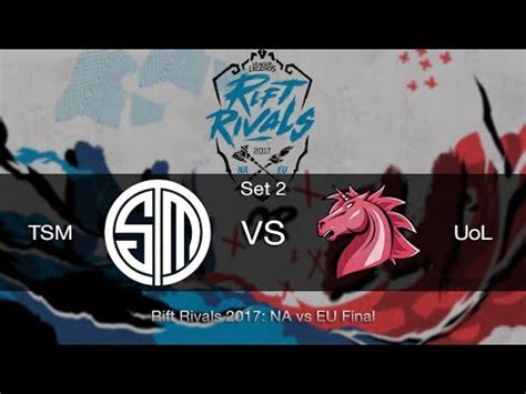 Tsm Vs Uol Rift Rivals Na Vs Eu Youtube