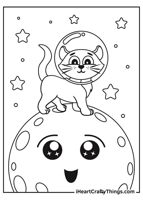 Printable Moon Coloring Pages (Updated 2021)