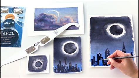 Eclipse Watercolor at PaintingValley.com | Explore collection of ...