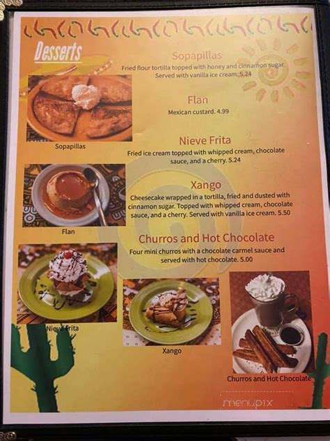 Menu Of Garcias Mexican Restaurant In Elmira Ny 14903