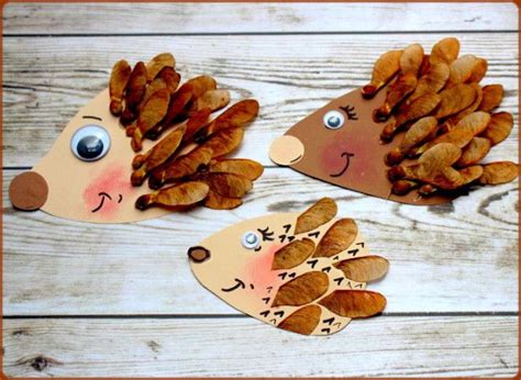 Herbst Diy Ahorn Igel Basteln Mit Kindern Herbst Basteln Herbst