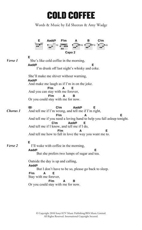 So Cold Guitar Chords