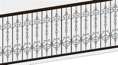 Classic Railing Revit Family type 006 3D model | CGTrader