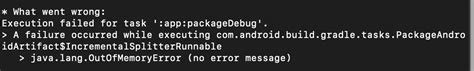 Javascript Java Lang Outofmemoryerror No Error Message React Native Stack Overflow