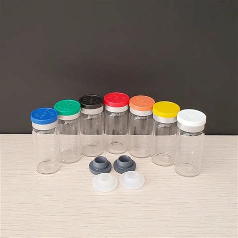 Pcs Lot Ml Clear Injection Glass Vial With Flip Off Cap Oz Empty