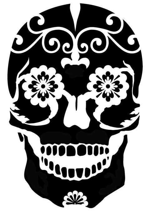 Printable Skull Pumpkin Stencils