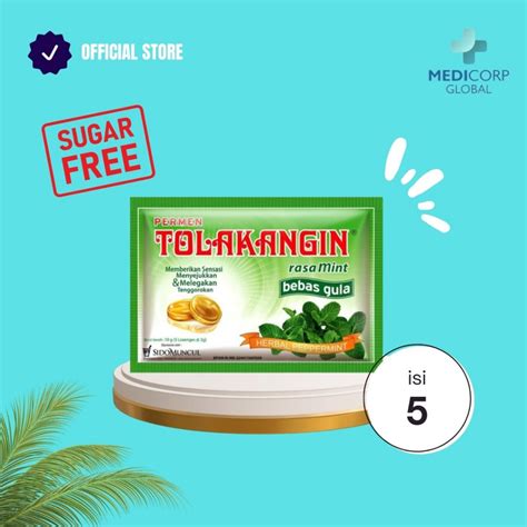 Jual Permen Tolak Angin Bebas Gula 1 Sachet Sugar Free Shopee Indonesia