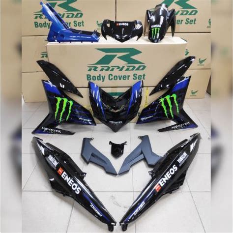 READY STOCK RAPIDO COVER SET Y15ZR V1 V2 MONSTER GP EDITION 2020