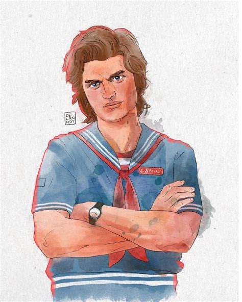 Stranger Things Steve Harrington Illustration Done In Procreate By Will