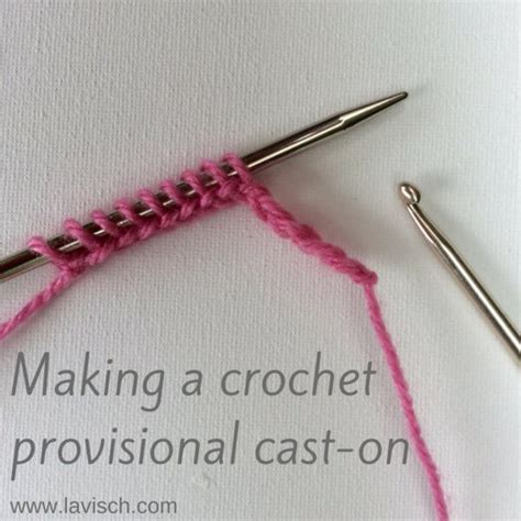 tutorial: crochet provisional cast on - La Visch Designs