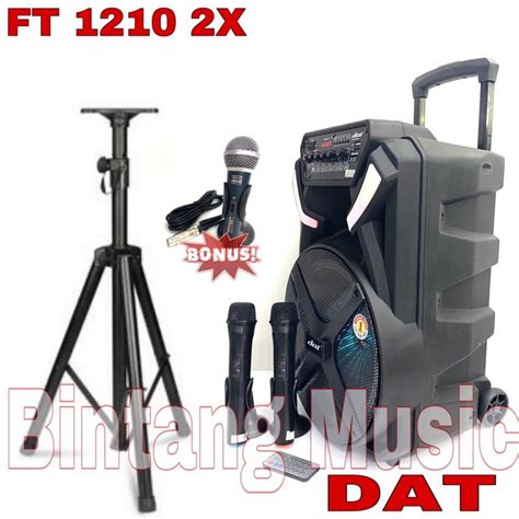 Jual Speaker Portable DAT DT 1210FT X2 Original Dat Dt 1210ft X2 Free