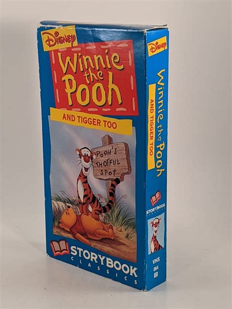 Winnie The Pooh And Tigger Too VHS 1991 Grelly USA