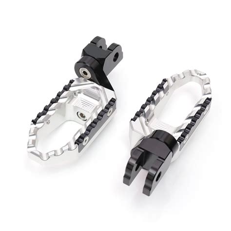 Silver Cnc Front Foot Pegs Tour Mm Adjustable For Yamaha Yzf R