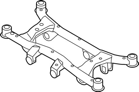 Volvo Xc L Cylinder Suspension Subframe Crossmember