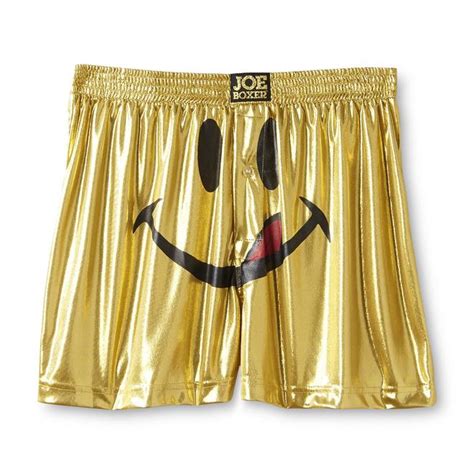 Joe Boxer Men S Metallic Boxer Shorts Smiley Face